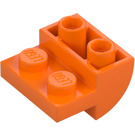 LEGO Oranje Helling 2 x 2 x 1 Gebogen Omgekeerd (1750)