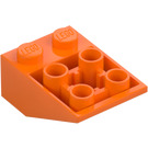 LEGO Orange Slope 2 x 3 (25°) Inverted with Connections between Studs (2752 / 3747)