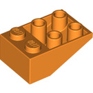 LEGO Orange Slope 2 x 3 (25°) Inverted without Connections between Studs (3747)