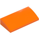 LEGO orange Skråning 2 x 4 buet med bundrør (88930)