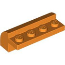 LEGO Oranje Helling 2 x 4 x 1.3 Gebogen (6081)