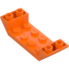 LEGO Orange Slope 2 x 6 (45°) Double Inverted with Open Center (22889)