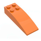 LEGO oranžová Sklon 2 x 6 Zakřivený (44126)