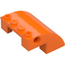 LEGO Orange Slope 4 x 4 x 2 Curved (61487)