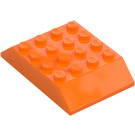 LEGO Orange Backe 4 x 6 (45°) Dubbel (32083)