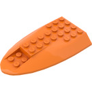 LEGO Orange Backe 6 x 10 med Dubbel Rosett (87615)