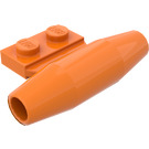 LEGO Orange Små Slät Motor med 1 x 2 Sida Platta (med axelhållare) (3475)