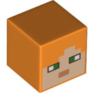 LEGO Orange Square Minifigure Head with Alex Face (24018 / 28280)