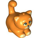 LEGO Orange Stretching Cat with Yellow Patches (105930)