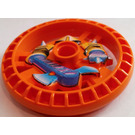 LEGO Naranja Technic Disk 5 x 5 con Axer (32361)