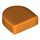LEGO Oranje Tegel 1 x 1 Halve Oval (24246 / 35399)