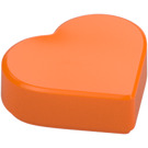 LEGO Orange Tile 1 x 1 Heart (5529 / 39739)