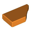 LEGO Oranje Tegel 1 x 2 45° Angled Cut Rechtsaf (5092)