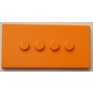 LEGO Naranja Plana 3 x 6 Scala con 4 Centre Espigas (6934)