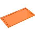 LEGO Pomarańczowy Płytka 6 x 12 z Szpilki NA 3 Edges (6178)