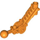 LEGO Orange Toa Arm 5 x 7 Bent with Ball Joint and Axle Joiner (32476)