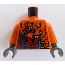 LEGO Arancione Busto Ninjago Armatura con Rivets (973)