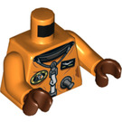 LEGO Orange Torso Orange Raum Suit mit NASA Logo Print (973 / 76382)