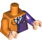 LEGO Oranje Two-Gezicht met Oranje en Purple Suit Torso (76382 / 88585)