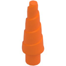 LEGO Orange Unicorn Horn with Bar (34078 / 89522)