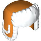 LEGO Orange Ushanka Hat with White Fur Lining (36933)