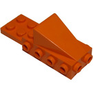 LEGO Orange Keil 2 x 3 mit Stein 2 x 4 Seitennoppen und Platte 2 x 2 (2336)