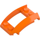 LEGO Orange Wedge 4 x 3 Curved with 2 x 2 Cutout (47755)