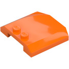 LEGO Orange Wedge 4 x 4 Curved (45677)