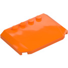 LEGO Orange Wedge 4 x 6 Curved (52031)