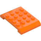 LEGO Oranje Wig 4 x 6 x 0.7 Dubbele (32739)