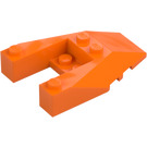 LEGO Orange Wedge 6 x 4 Cutout with Stud Notches (6153)