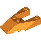 LEGO Oranje Wig 6 x 4 Uitsparing met noppen (6153)