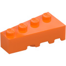 LEGO Orange Kil Kloss 2 x 4 Vänster (41768)