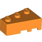 LEGO Oranje Wig Steen 3 x 2 Links (6565)