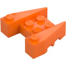 LEGO Oranje Wig Steen 3 x 4 met noppen (50373)