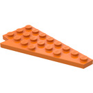 LEGO Naranja Cuña Placa 4 x 8 Ala Derecha con muesca debajo de espiga (3934 / 45175)