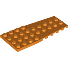 LEGO Oranje Wig Plaat 4 x 9 Vleugel met noppen (14181)