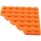 LEGO Orange Wedge Plate 6 x 6 Corner (6106)