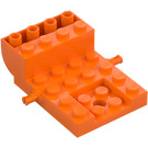 LEGO Orange Wheel Bearing 4 x 6 x 1.33 (24055 / 65348)