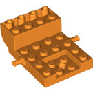 LEGO Orange Wheel Bearing 4 x 6 x 1.33 (24055 / 65348)