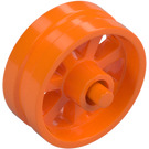 LEGO Oranje Wiel Rand Ø14.6 x 6 met Spaken en Stub Axles (50862)