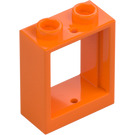 LEGO oranžová Rám okna 1 x 2 x 2 (60592 / 79128)