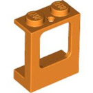 LEGO Orange Window Frame 1 x 2 x 2 with 2 Holes in Bottom (2377)