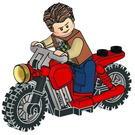 LEGO Owen and red motorbike Set 122114