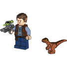 LEGO Owen with Baby Raptor Set 121904