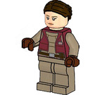 LEGO Padme Amidala med Mörkröd Väst och Hud Lips Minifigur