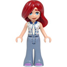 LEGO Paisley with Branches Top and Sand Blue Trousers Minifigure
