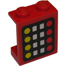 LEGO Panel 1 x 2 x 2 with Circles and Squares Sticker without Side Supports, Solid Studs (4864)