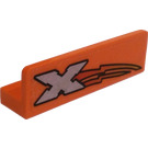 LEGO Panel 1 x 4 with Rounded Corners with Xtreme Logo (Left) Sticker (15207)
