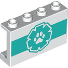 LEGO Paneel 1 x 4 x 2 met Paw Print (14718 / 101397)